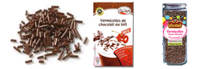 Vermicelles de chocolat en cuisine