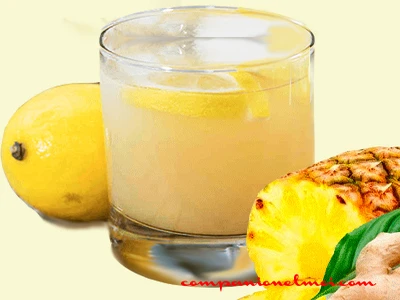Jus de citrons et ananas détox