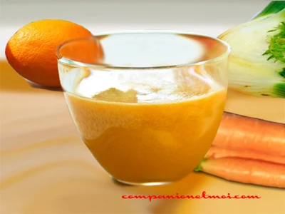 Jus de fenouil orange carotte