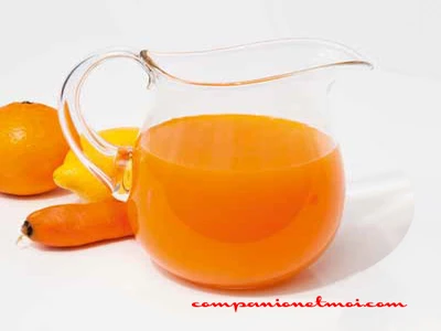 Jus de fruits et de carotte