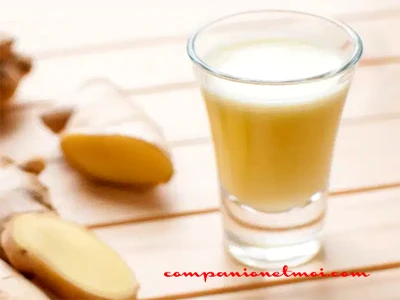 Jus de gingembre frais