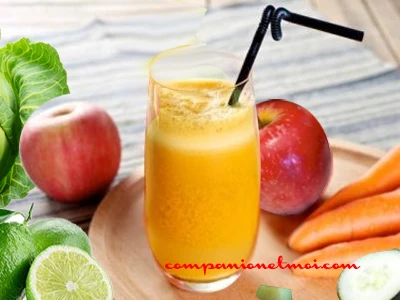 Jus detox pomme chou carotte et concombre