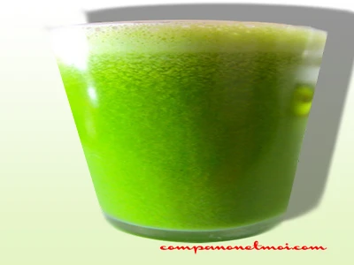 Jus vert citron concombre