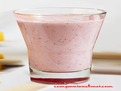 Yaourt liquide fraise banane