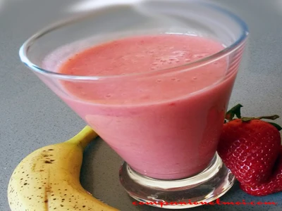 Smoothie fraises bananes