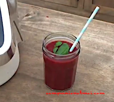 Smoothie pastèque et fruits rouges