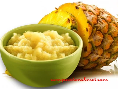 Compote d'ananas à la cannelle et au sirop d'agave
