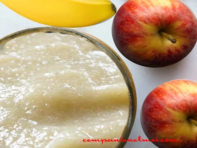 Compote pomme banane pour bébé