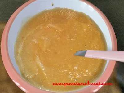 Compote pomme banane pruneau pour bébé
