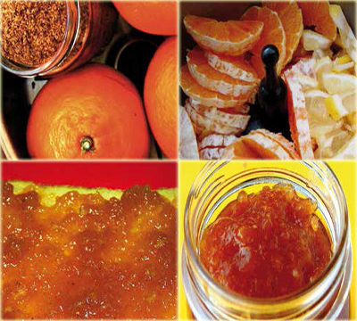 Préparation recette Confiture d'orange