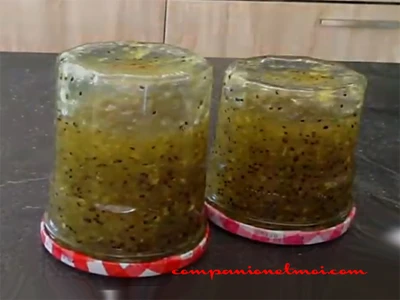 Confiture de kiwis à la vanille