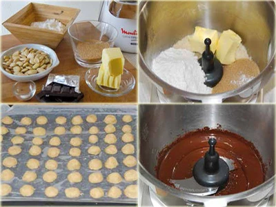Préparation recette Baisers de la Dame
