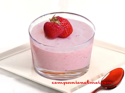 Bavarois aux fraises