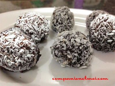 Brigadeiro brésilien banane chocolat coco