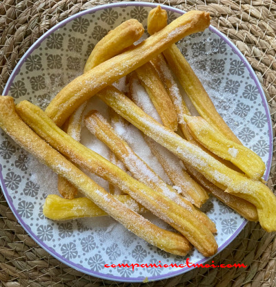 Churros cuits à la friteuse à air