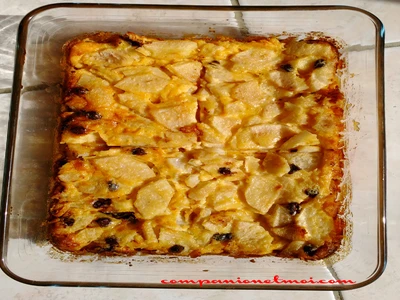 Clafoutis aux poires et au chocolat