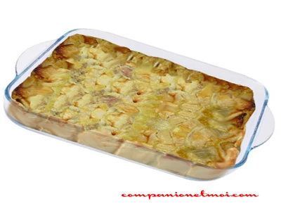 Clafoutis rhubarbe pommes