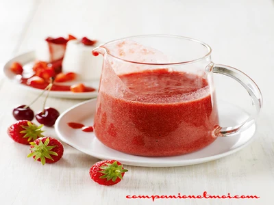 Coulis de fruits rouges