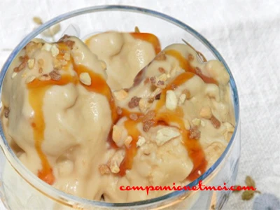 Crème glacée au nougat