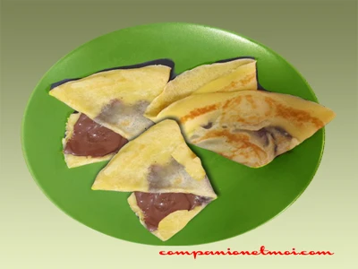 Crêpes à la pâte à tartiner