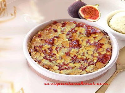 Crumble algérien aux figues et aux amandes