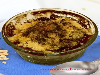 Crumble aux poires et au chocolat