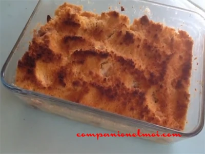 Crumble aux poires sans amande