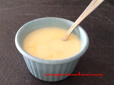 Danette au chocolat blanc