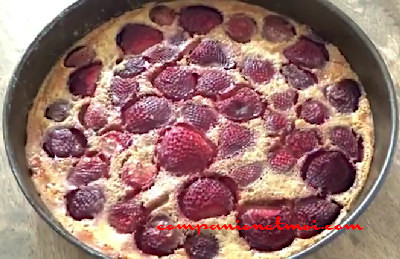 Flognarde aux fraises