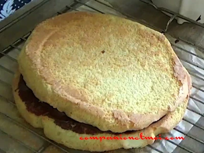 Gâteau à base de génoise et de ganache au chocolat