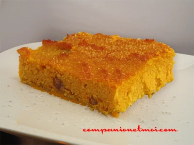 Gâteau à la citrouille et à la semoule de maïs