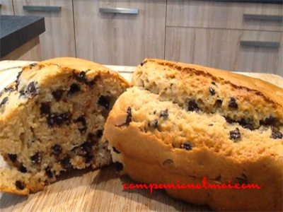 Gâteau au beurre de cacahuètes et pépites de chocolat