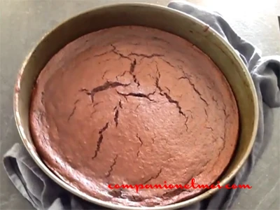 Gâteau au chocolat et pois chiches