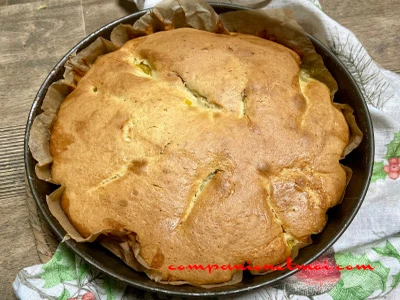 Gâteau au kiri et à la mangue