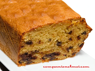 Gâteau au yaourt et aux pépites de chocolat