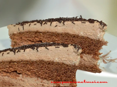 Gâteau forêt noire à la crème
