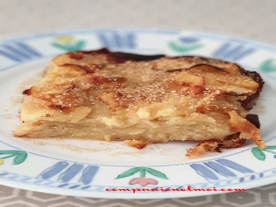 Gâteau invisible aux pommes
