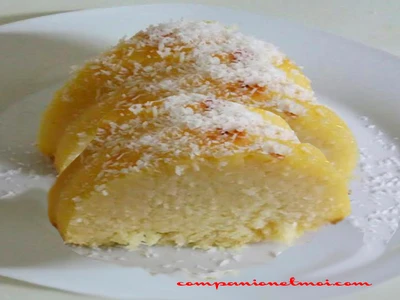 Gâteau magique à la noix de coco