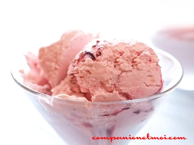 Glace à la cerise yaourt et mascarpone