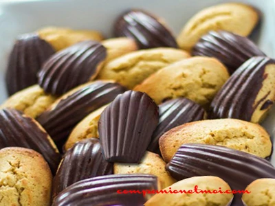 Madeleines citron chocolat