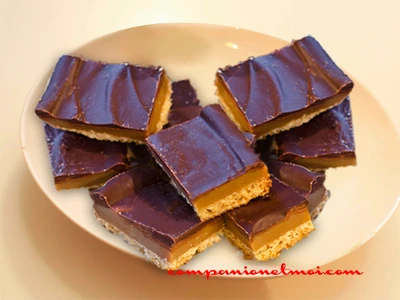 Millionnaire shortbread avec chocolat et caramel