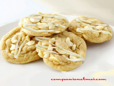 Mini cookies au chocolat blanc