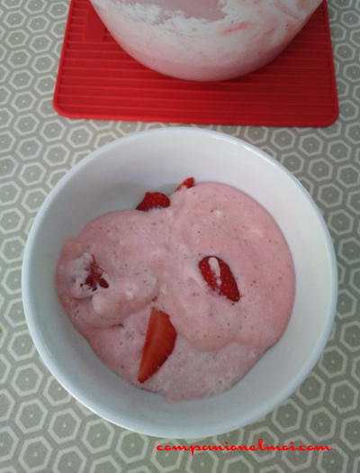 Mousse de fraises au mascarpone