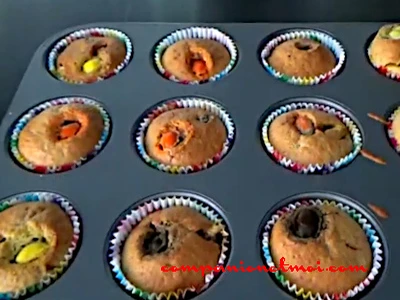 Muffins bananes M&M's