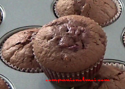 Muffins choco framboises