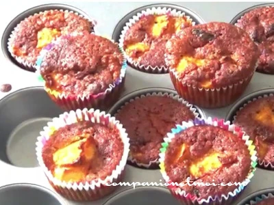Muffins potiron pommes et raisins secs