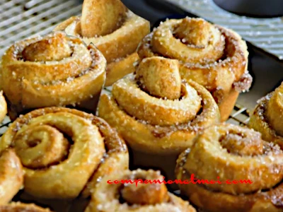 Petites brioches roulées américaines