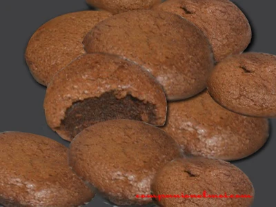 Petits volcans de chocolat