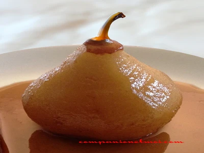 Poires vapeur au caramel