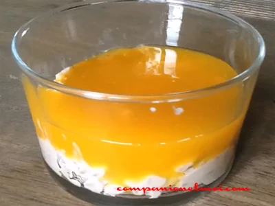 Riz au lait au thé et son coulis de mangue